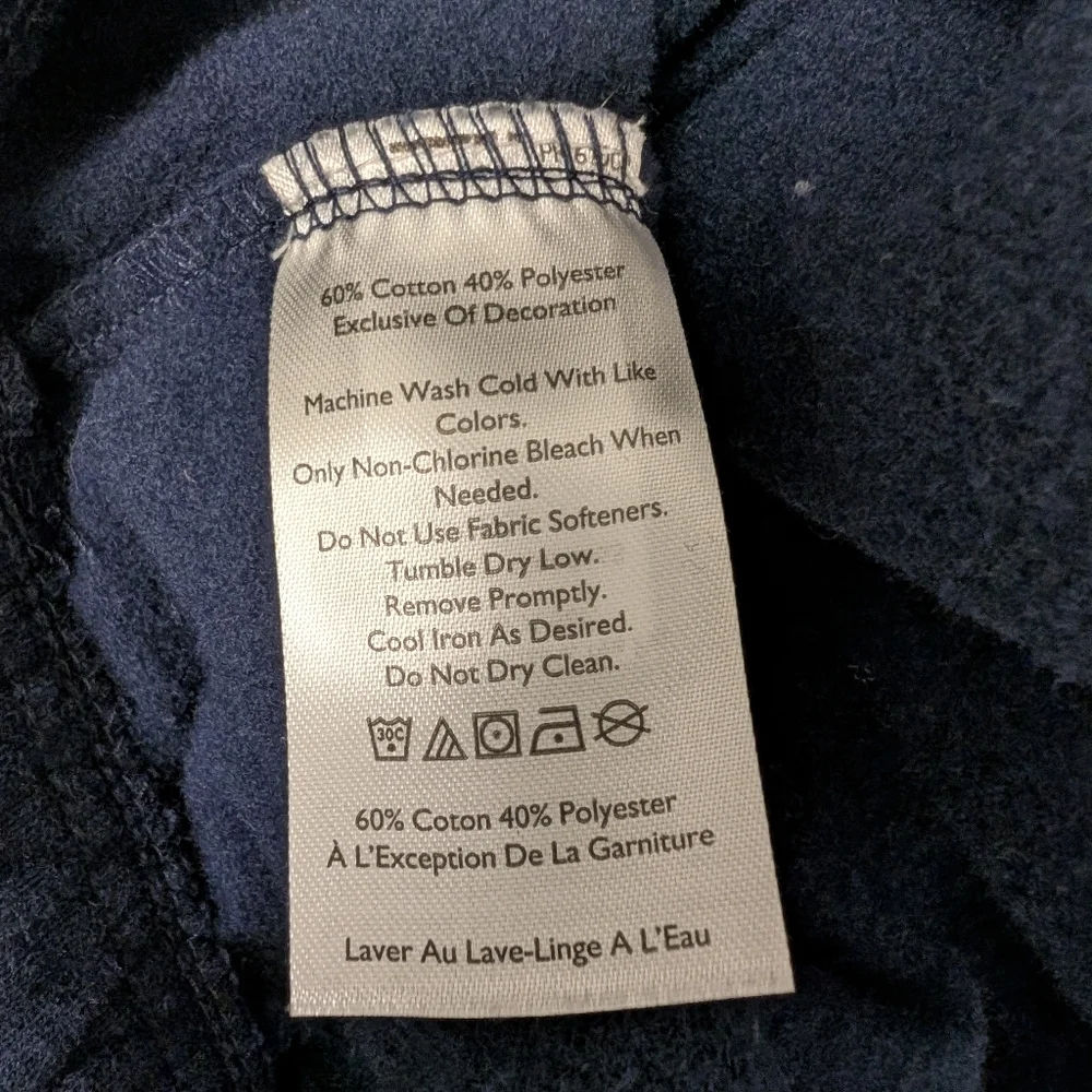 EDDIE BAUER Jogger Sweatpants Vintage Soft Navy Blue XL Classic New